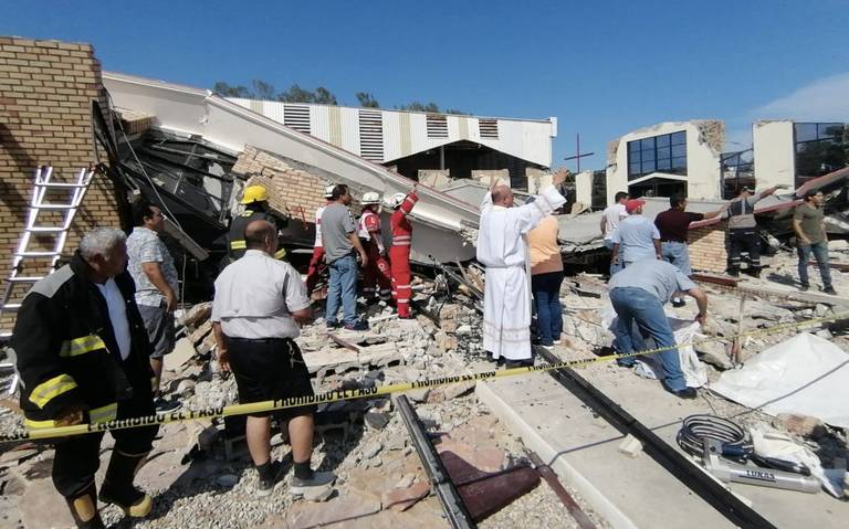 Colapsa techo en iglesia de Ciudad Madero durante ceremonia El